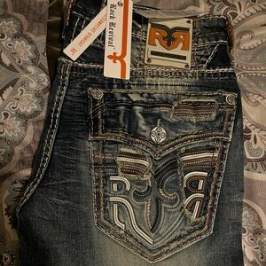 Rock Revival Alt straight jeans 34x32 NEVER WORN!